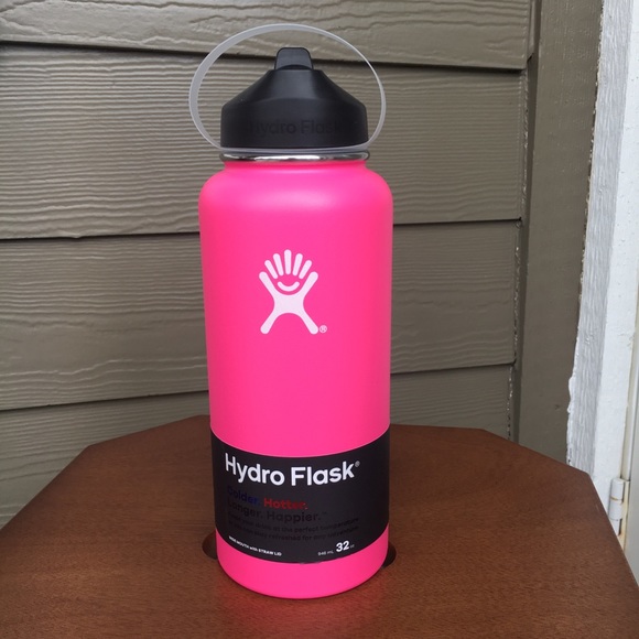 pink hydro flask 32 oz straw lid